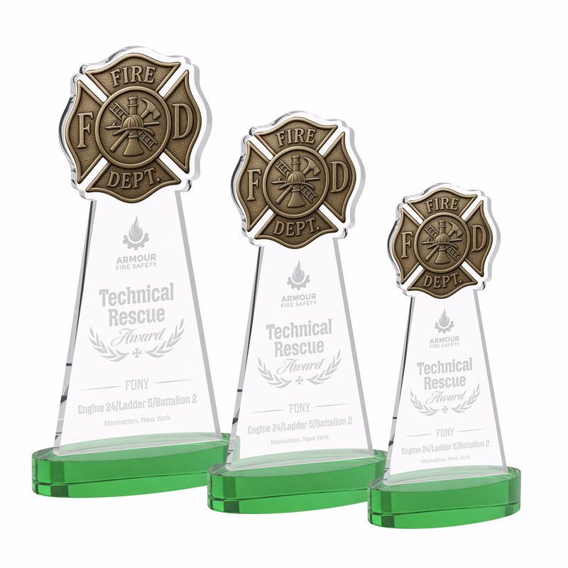 Fire Dept Award on Alberton Base - Green