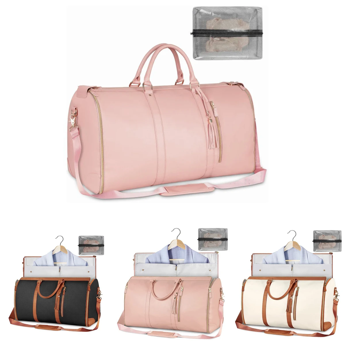 Pu Leather 2 In 1 Travel Bag 1