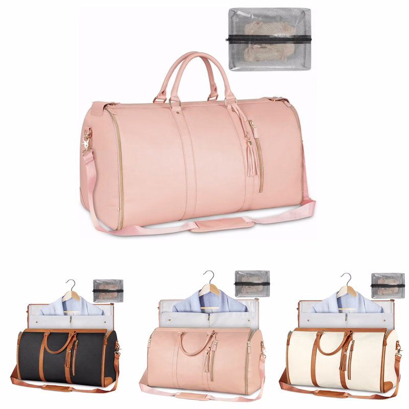 Pu Leather 2 In 1 Travel Bag
