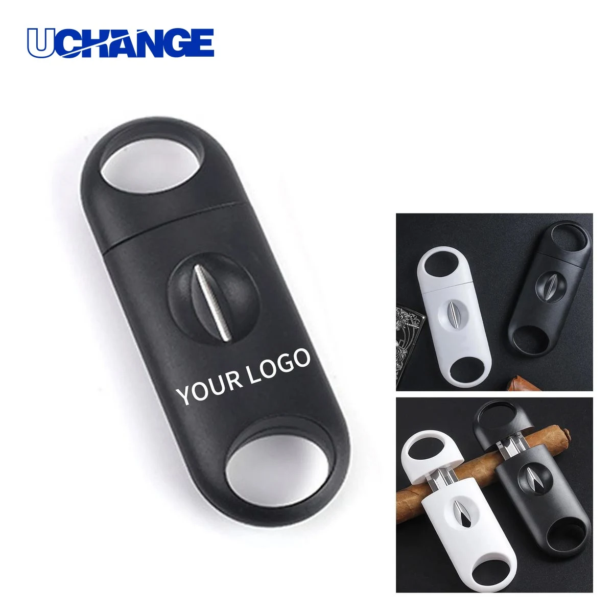 V Cut Cigar Cutter Tool with Stainless Steel Blades 1