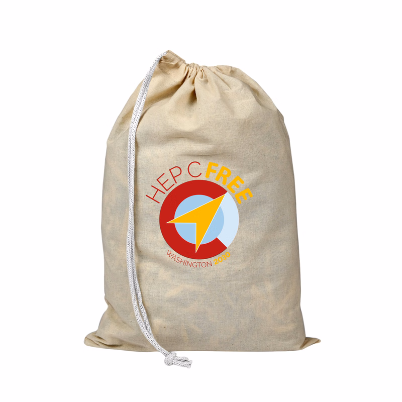 100% Natural Cotton Canvas File Drawstring Tote Bag_R120NBDB