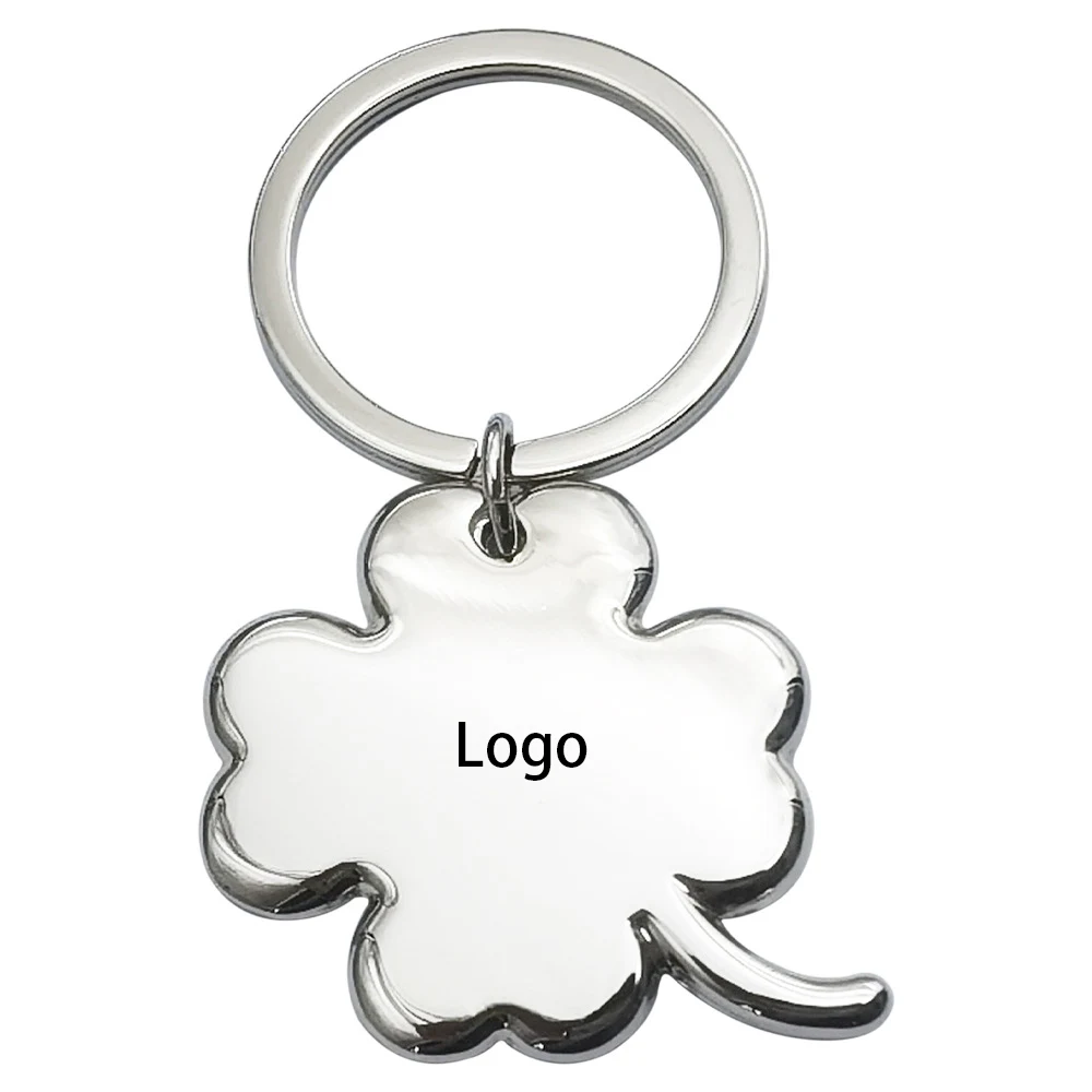 Creative Four-Leaf Clover Metal Key Ring 1