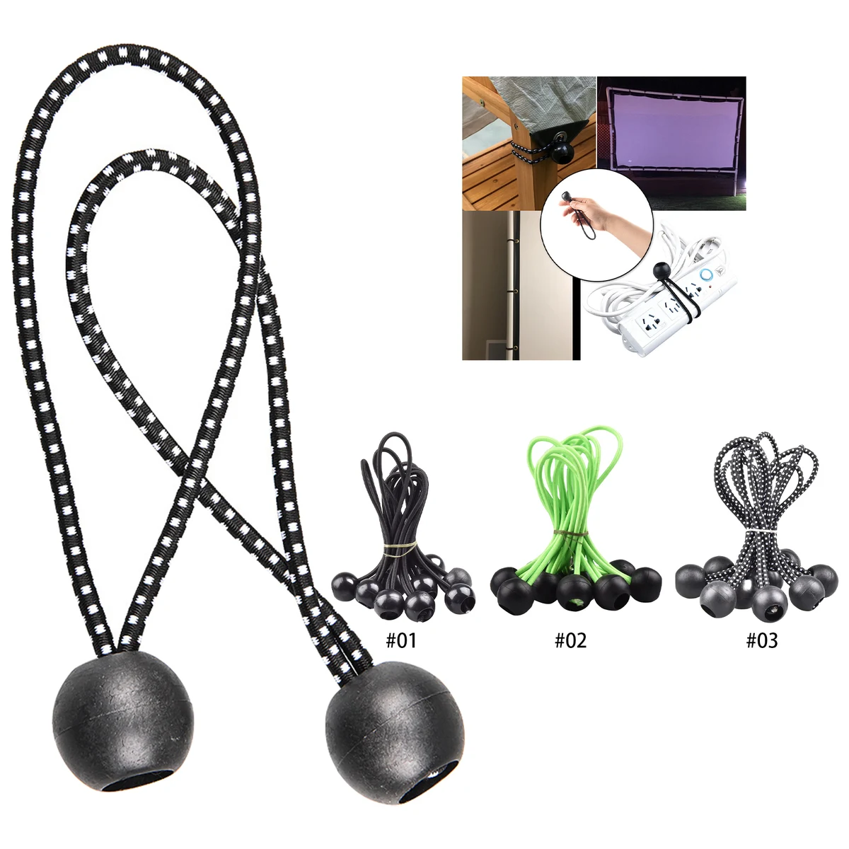 Short Balls Bungee Cords 1
