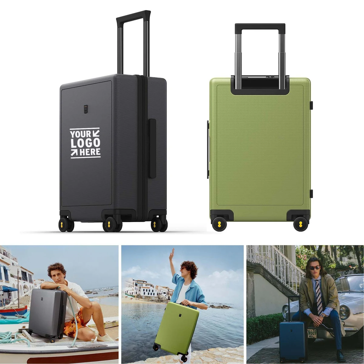 20Inch Ultra Lightweight PC Hardside Luminous Textured Luggage with Wheels 1