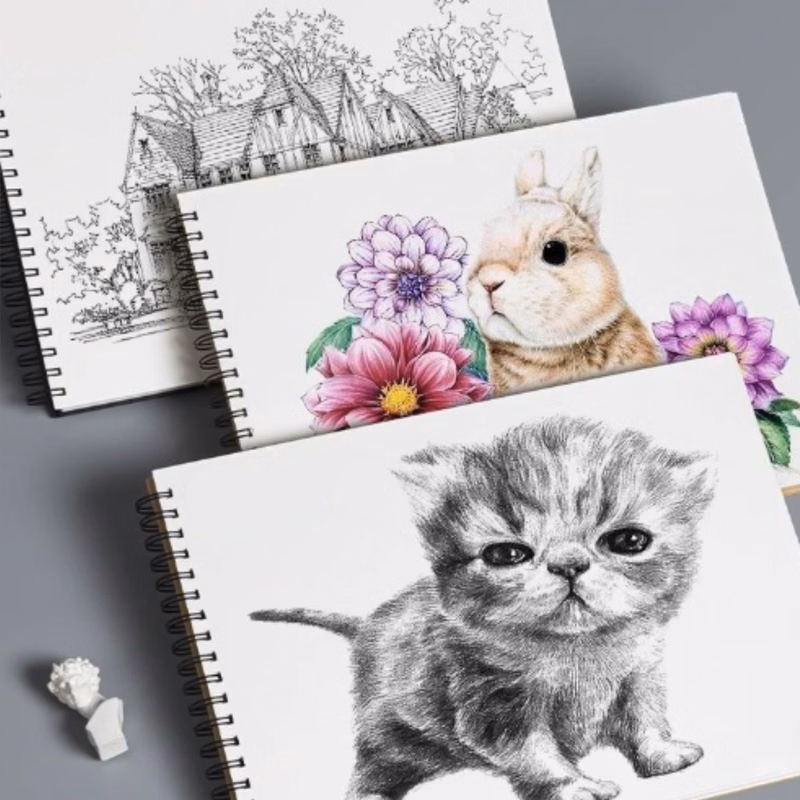 Sketch watercolor marker pen drawing book