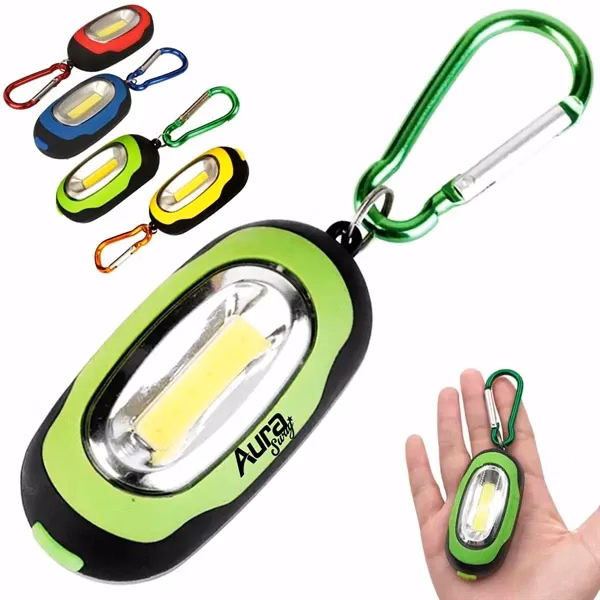 Custom Mini COB LED Keychain Light 2.95 inch — Portable Outdoor Flashlight