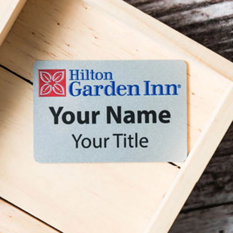Custom Printed 2" X 3" Rectangle Name Badges 1