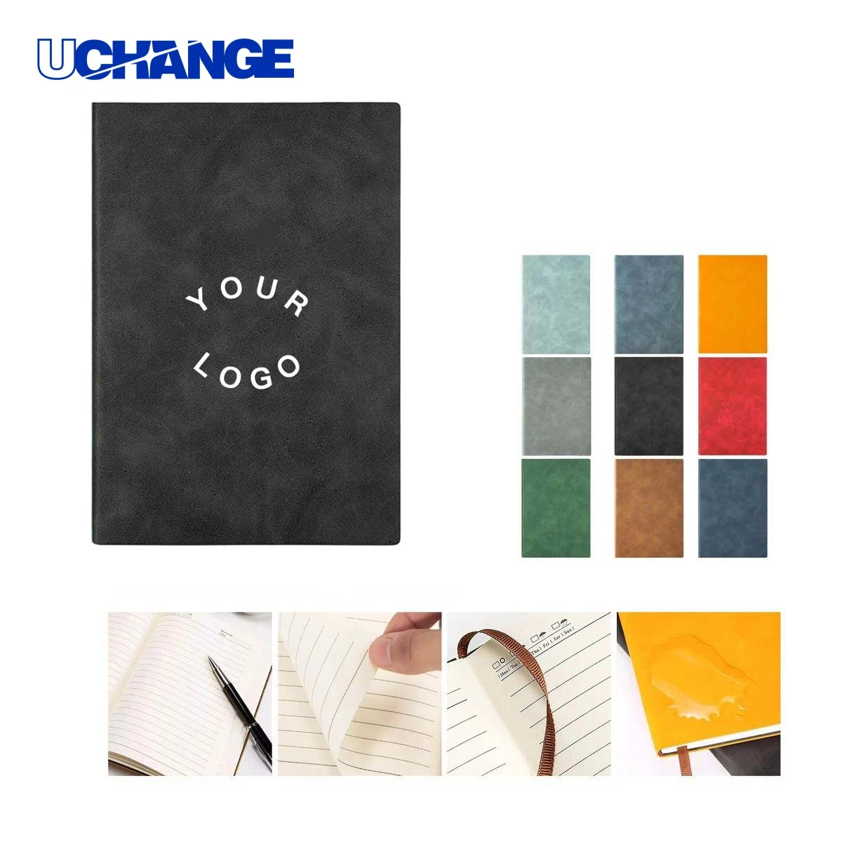 A5 Journal Notebook with Leather Like Finish 1