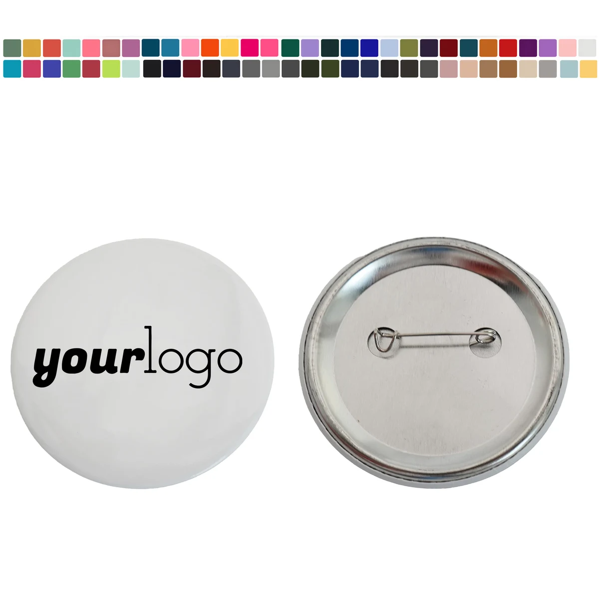 Blank Round Tinplate Brooch Pins for Custom Design 1