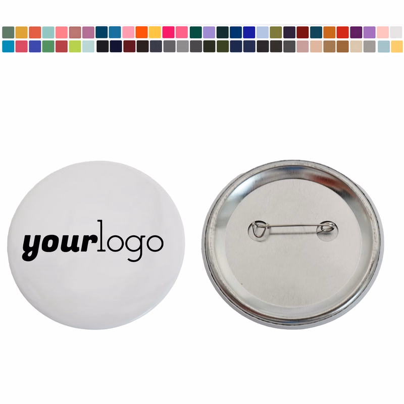 Blank Round Tinplate Brooch Pins for Custom Design