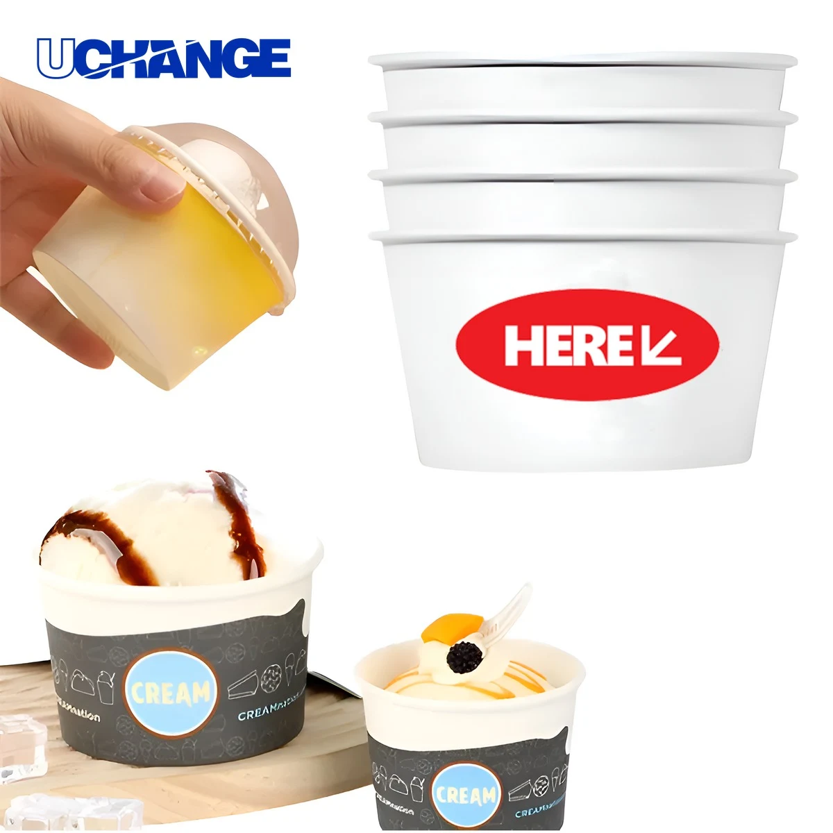 Paper Ice Cream Cup Container 1