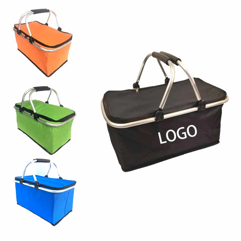Collapsible Insulated Camping Basket Durable Oxford Fabric
