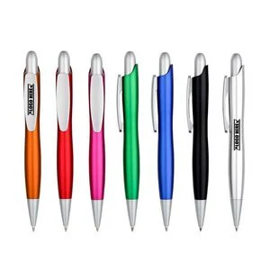 Click Activated Ballpoint Pen With Elegant Barrel Design 1