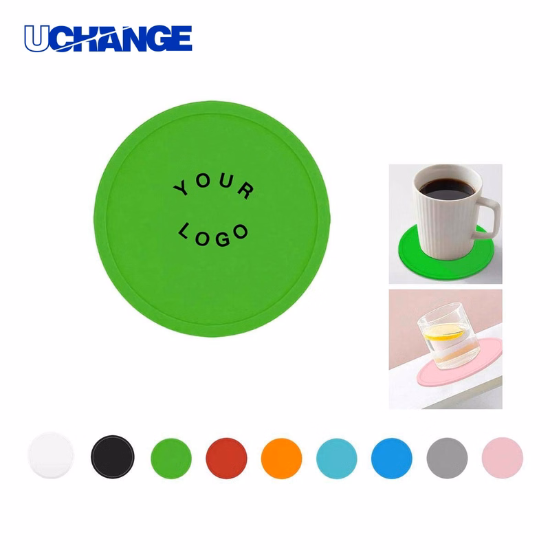 Round Coasters Drink Mats Reusable for Home and Office Use