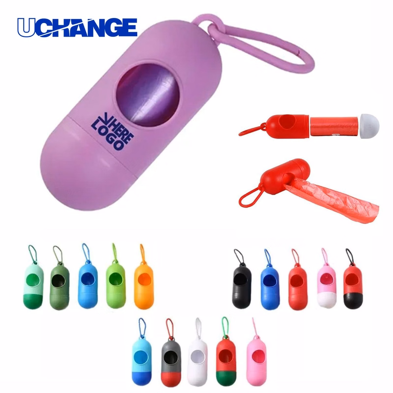 Capsule Pet Garbage Bag with Hook for Walks