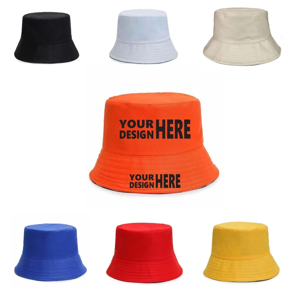 Cotton Poly Blend Bucket Hat 1