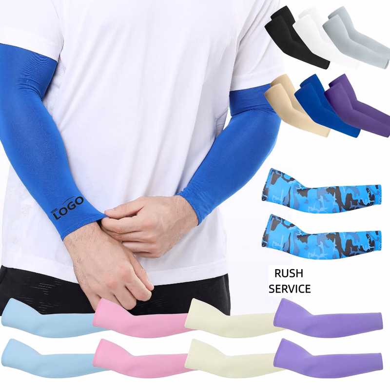 MOQ 50 Set Outdoor Sports Ice Silk Sunscreen Arm Sleeves