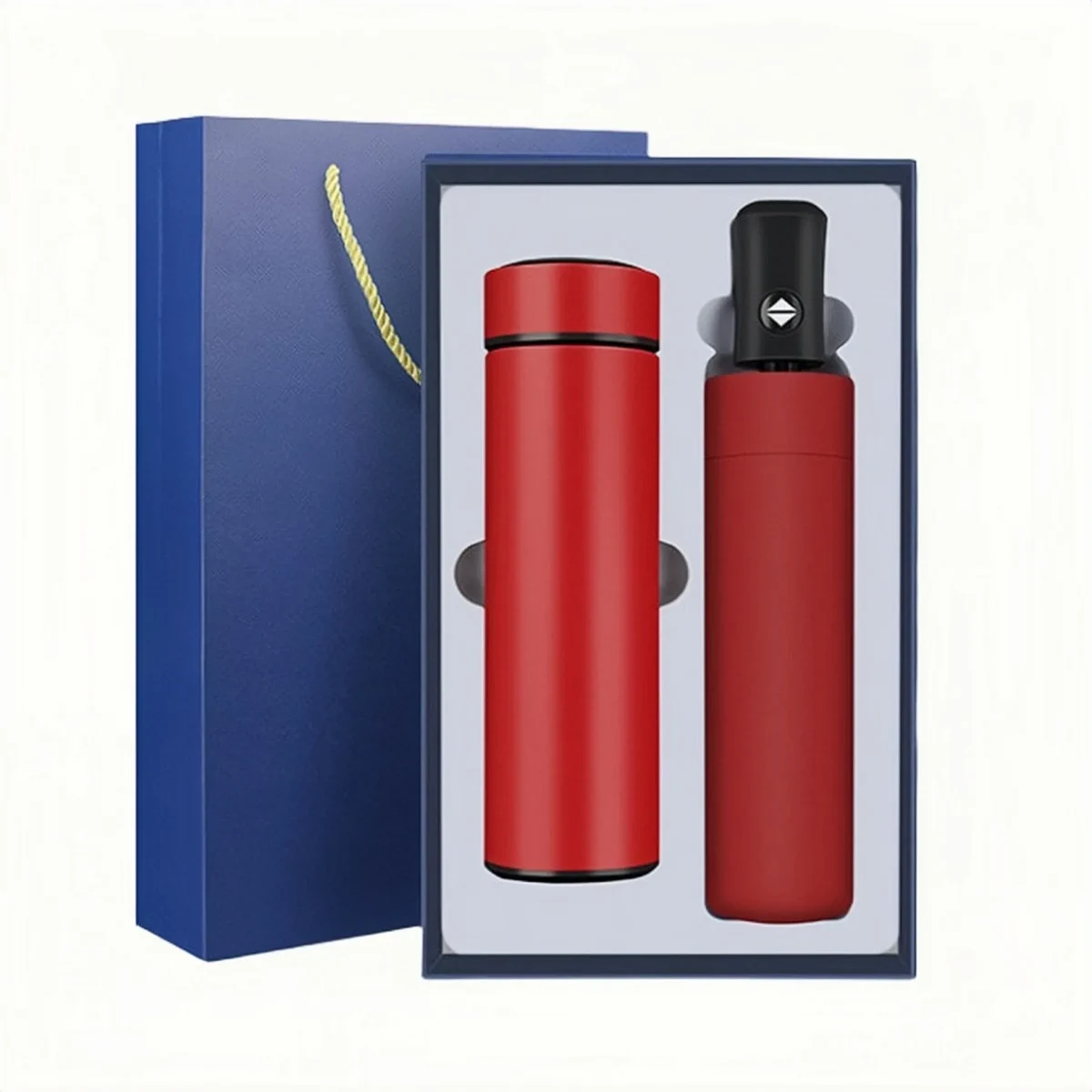 Gift Set-Thermal Flask& Automatic Umbrella, custom water bottle with logo imprint 1
