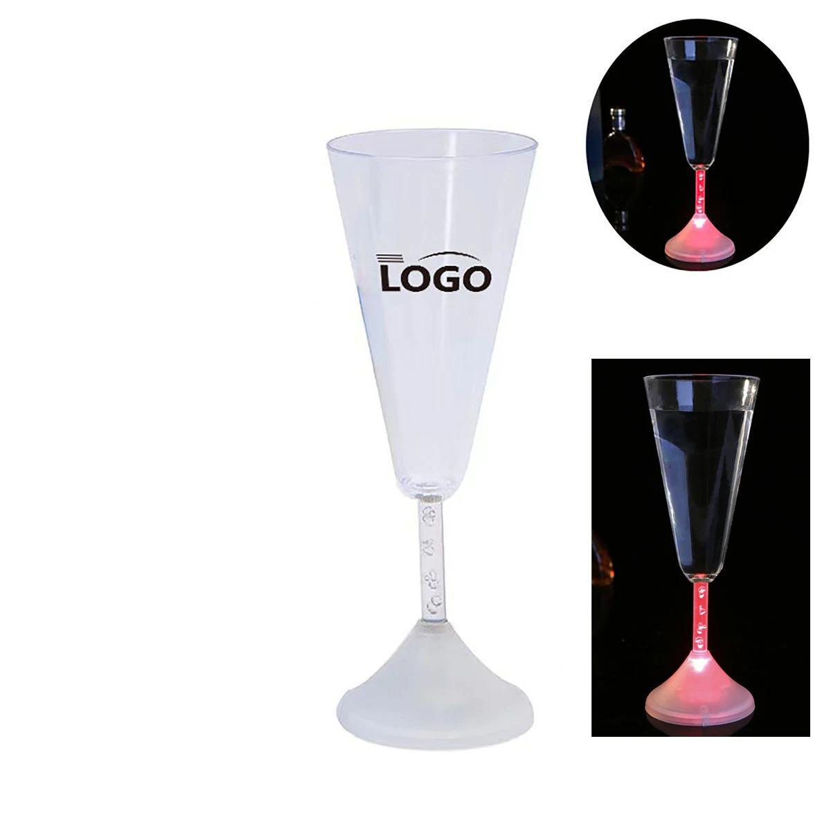 Lite up champagne Glass 1