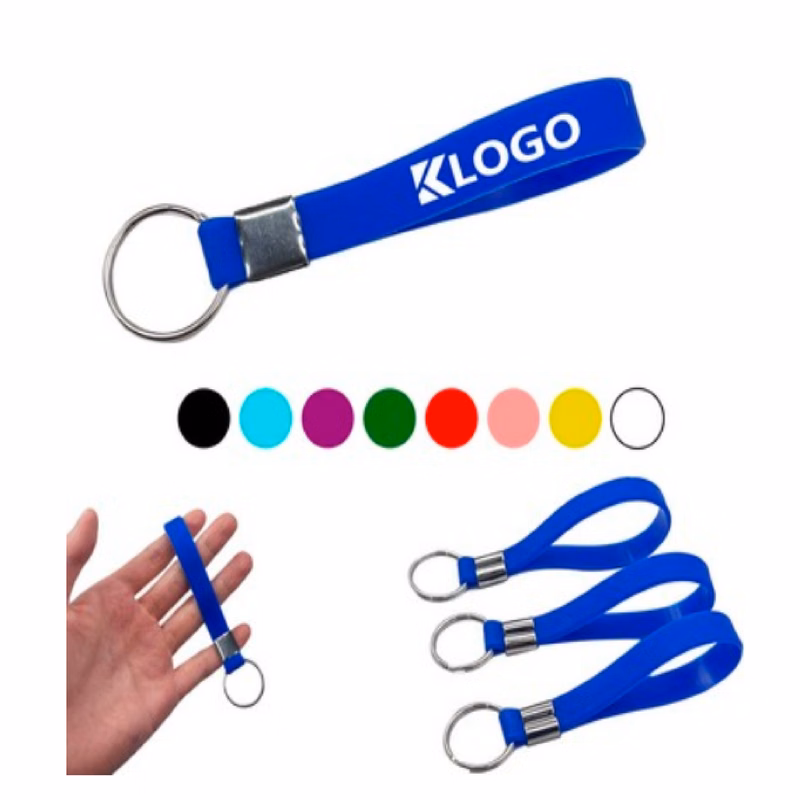 Silicone Bracelet Wristband Keychain