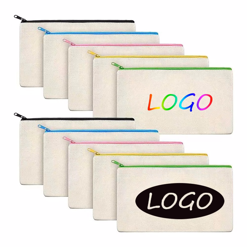 MOQ 50pcs Candy Colored Canvas Makeup Bag