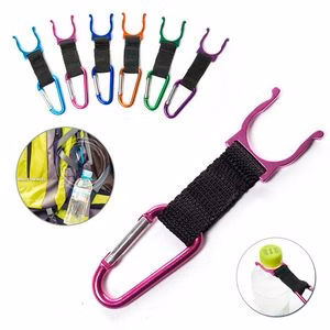 Versatile Carabiner Bottle Holder With Strap and Keyring