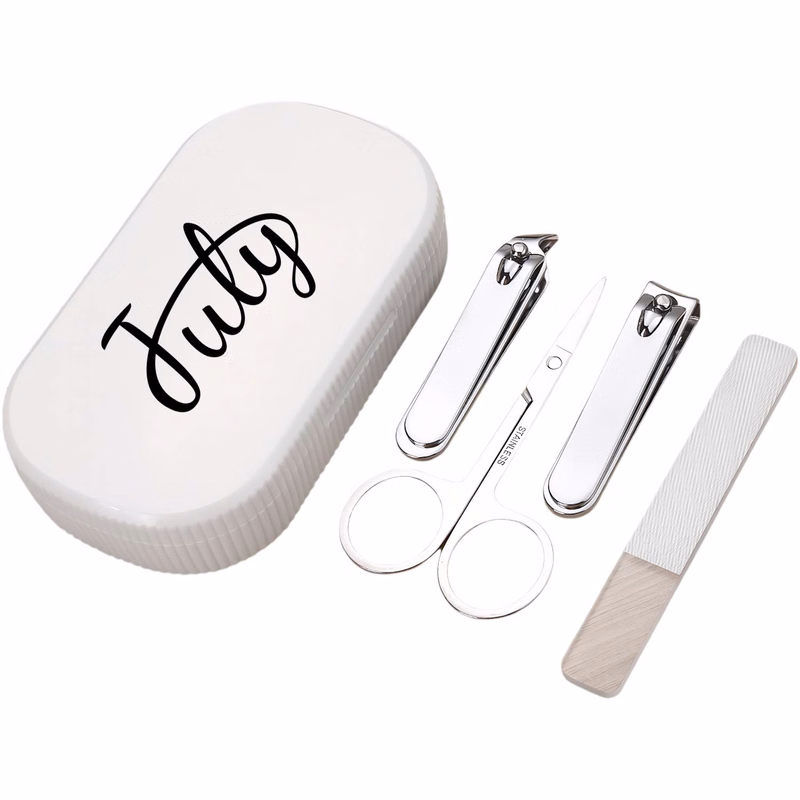 4PCS Nail Clipper Set w/ Magnetic Case