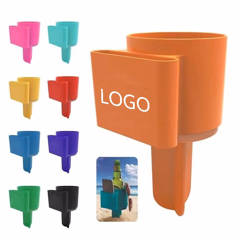 Beach Cup Holders W/the Phone Pocket