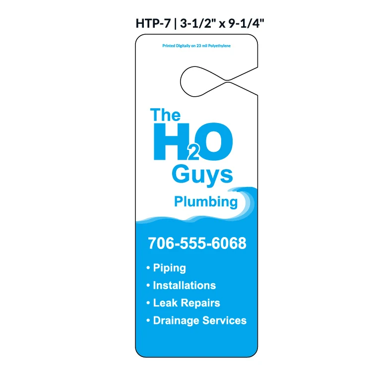Non-Numbered Hang Tag w/1 Side Imprint (3½"x9¼") 1