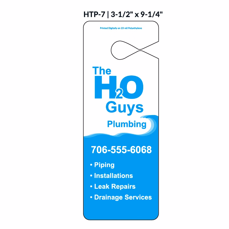 Numbered Hang Tag w/1 Side Imprint (3½"x9¼")