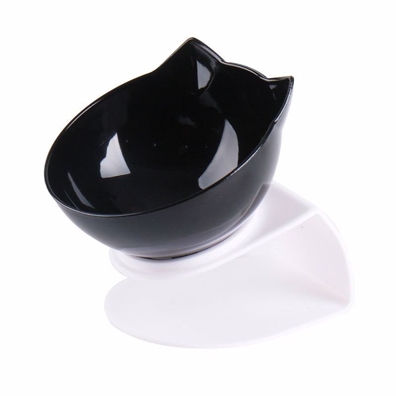 Pet Food Water Feeder Bowl For Cats And Dogs, 15 Degree Tilted Design Neck Guard