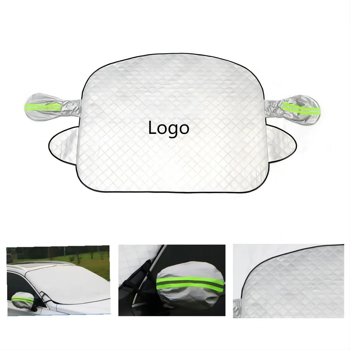 Magnetically Absorbed Foldable Car Snow Shield 1