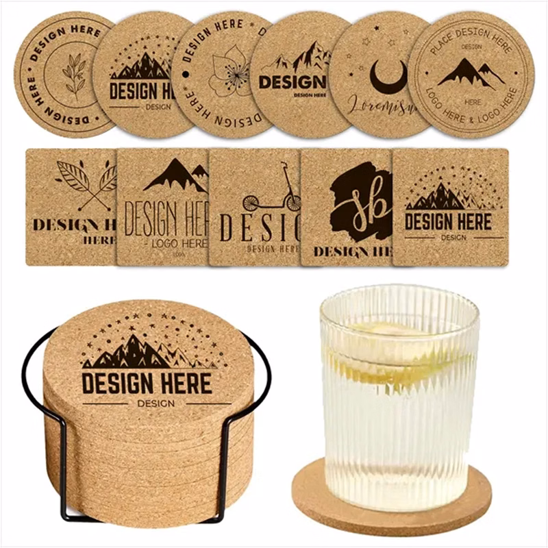 Custom Pattern Cork Coasters ?C Square & Round