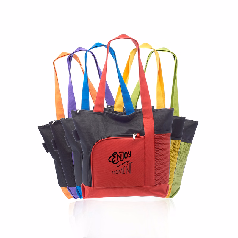 Tote Bag with Mesh Pocket