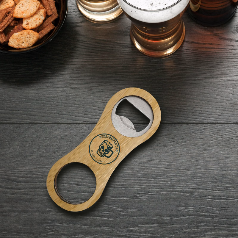 Bamboo Bottle Opener - Rounded