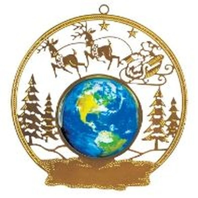 Express Santa Traveling Holiday Ornament - 3 Day Production 1