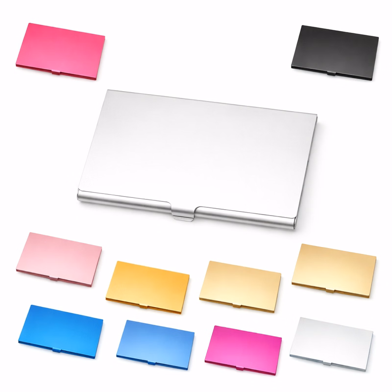 Compact Alloy Business Card Box