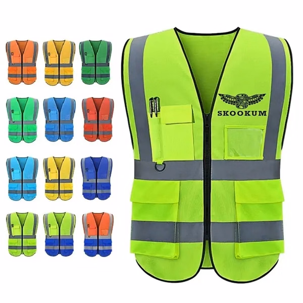 Custom H-Vis Reflective Polyester Safety Vest — Multi-Industry Protection