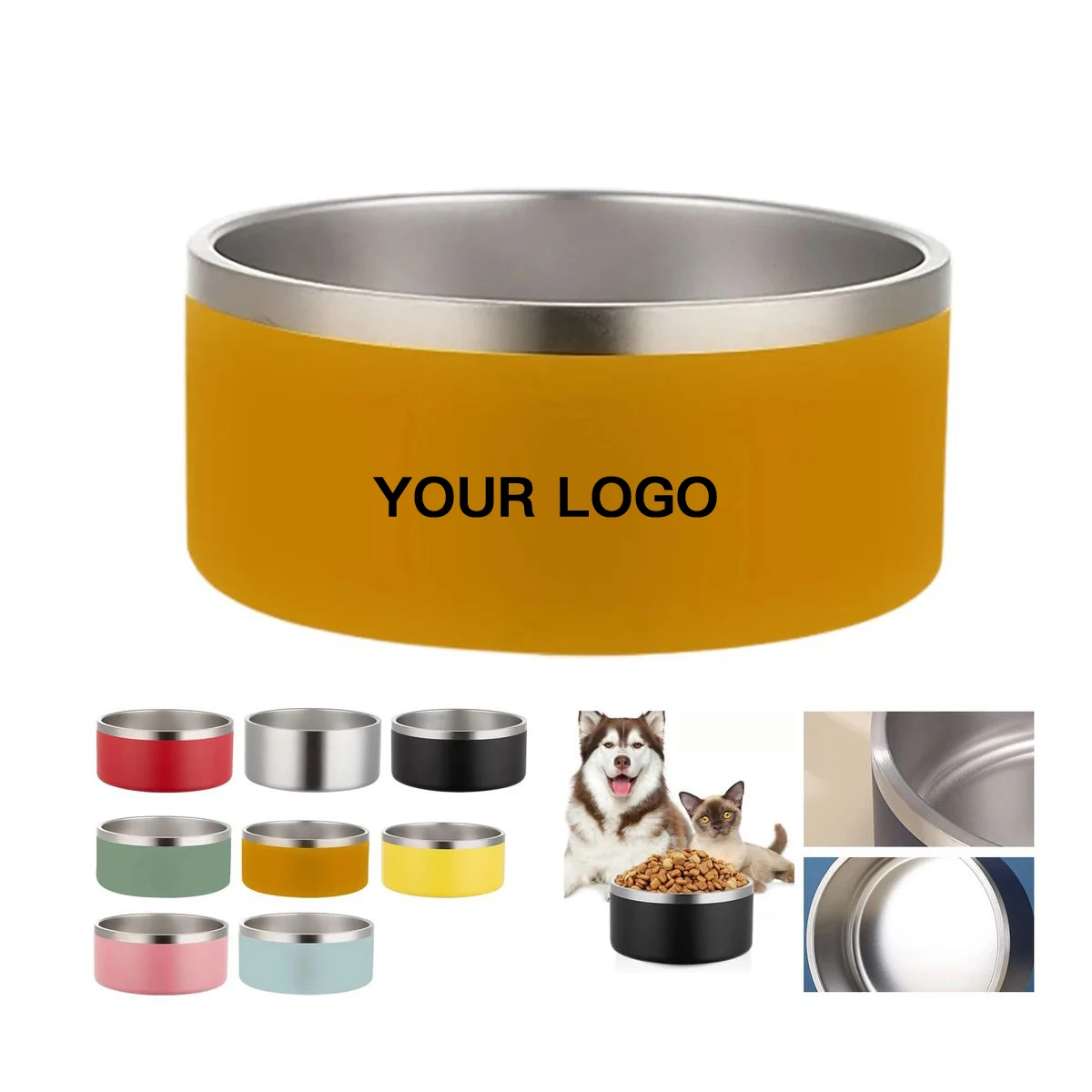 42 oz Dog Food Bowl with Insulated Design 1