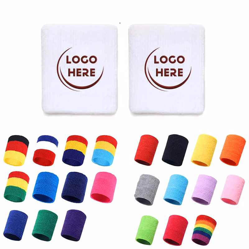 Sport Cotton Elastic Wrist Sweatband