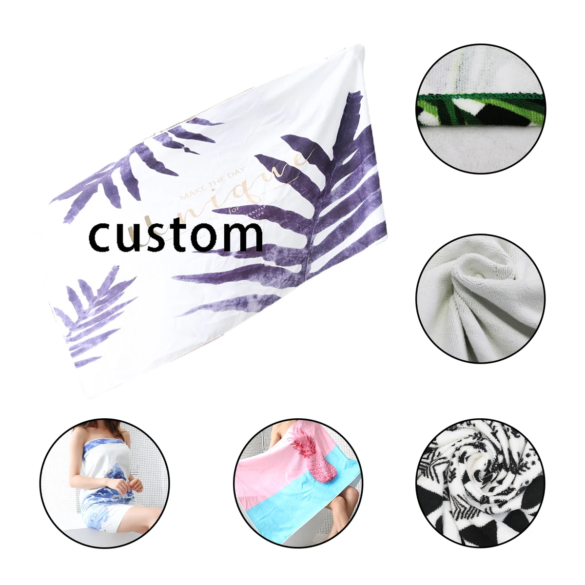 Microfiber Sand Free Beach Towel Blanket 1
