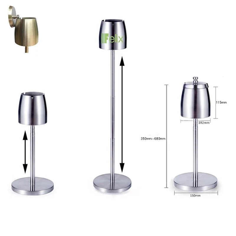Retractable Standing Ashtray With Lid 1