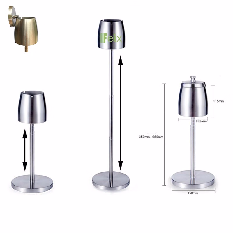 Retractable Standing Ashtray With Lid