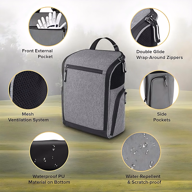 Ventilated Golf Shoe Bag w/ Zipper