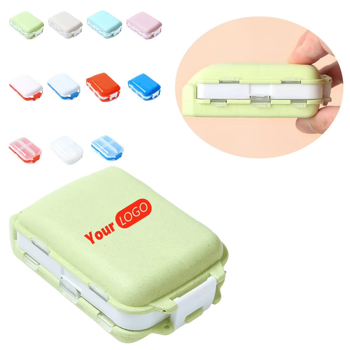 Three-layer Folded Pill Organizer 1
