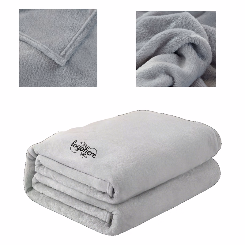 MOQ 20 200GSM Soft Flannel Throw
