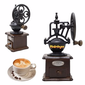 Vintage Metal Crank Hand Coffee Grinder