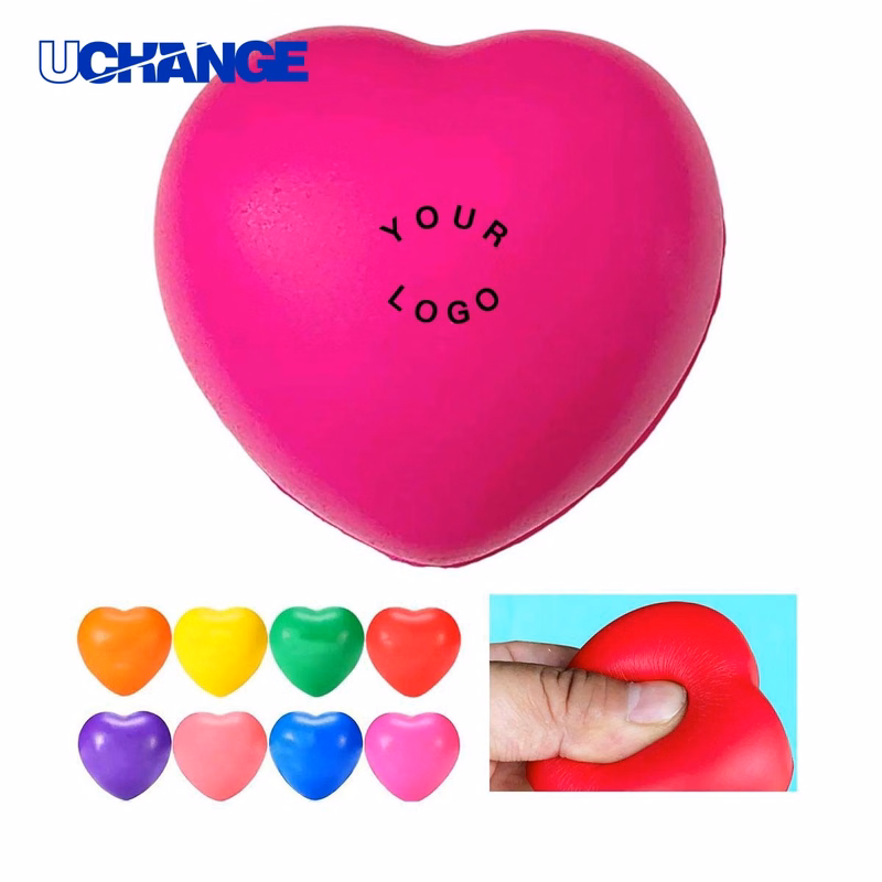 Foam Stress Ball Squeeze Toy Heart Shape