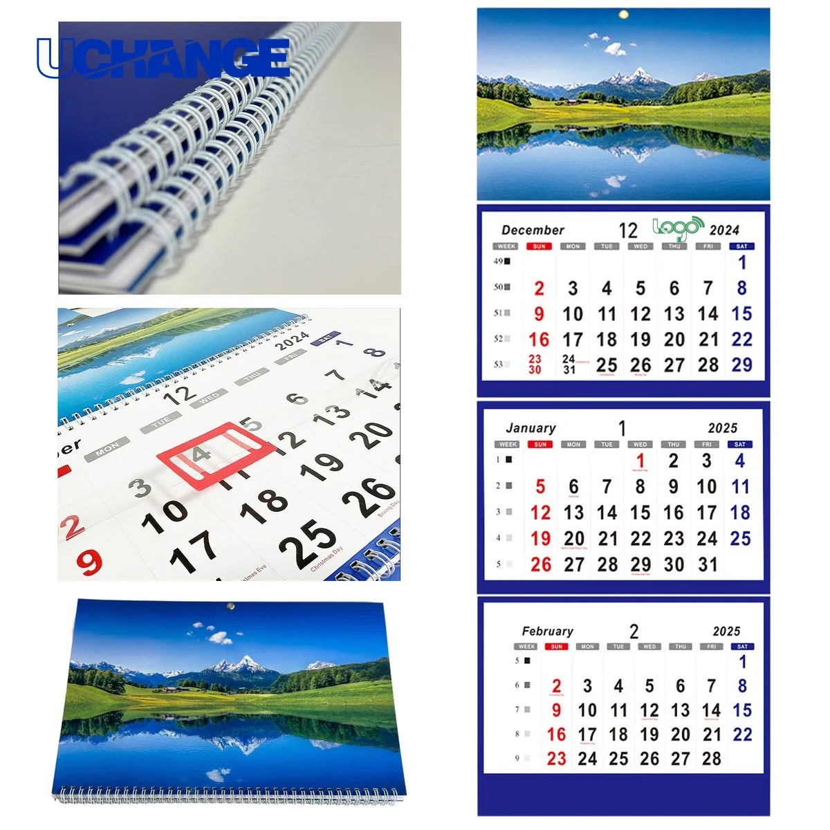 Four-Panel Custom Wall Calendar 1