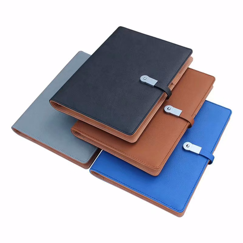 Business Notebook With Power Bank And Flash Drive